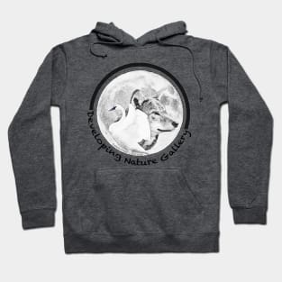 Developing Nature Gallery Swan, Wolf, Moon Logo Hoodie